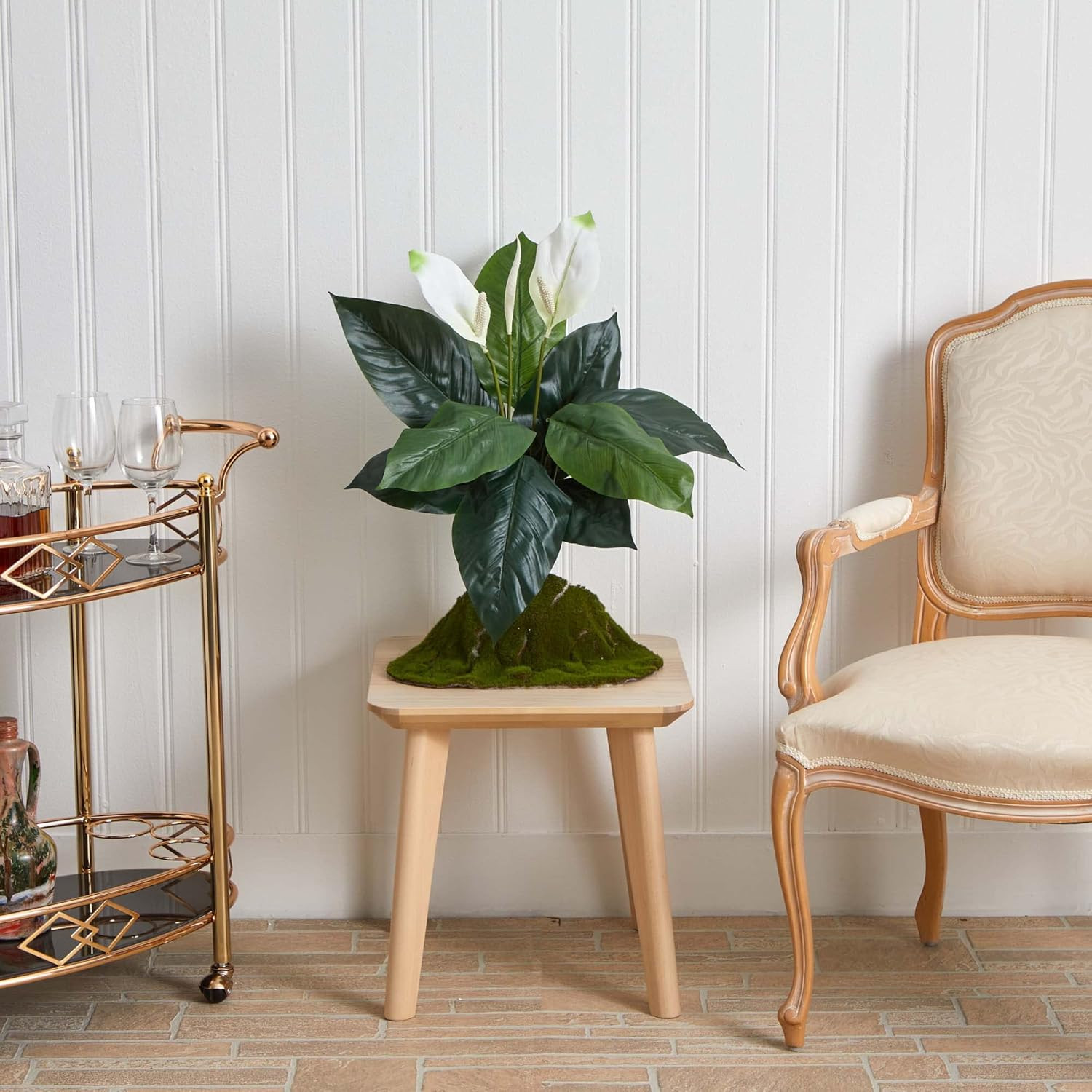 24In. Spathiphyllum Artificial Plant (Set of 3)