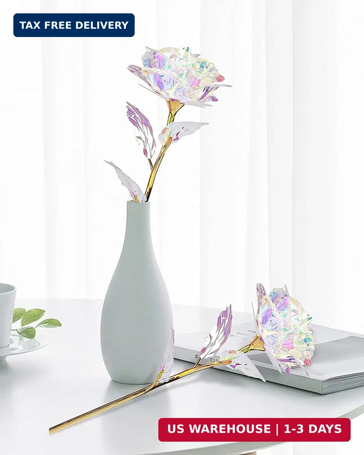 Mothers Day Mom Gifts for Women Grandma, Artificial Forever Birthday Flowers Gal