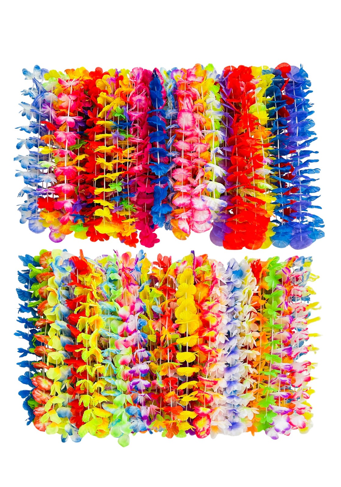 Hawaiian Leis For Luau Party Adults and Kids Tropical Party Decoration Supplies