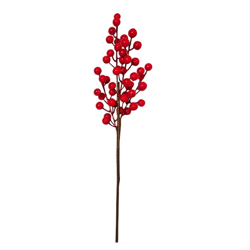 Artificial Red Stems Picks Berries Branches for Christmas Tree Decorations
