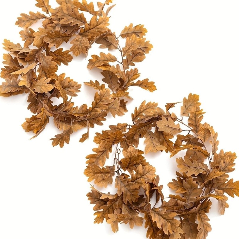 Rattan with Colorful Fall Leaf Decors for Creating a Eerie Atmosphere