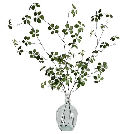 Artificial Eucalyptus Greenery Stems Fake Lotus Leaves Plants Green Leaves 3pcs