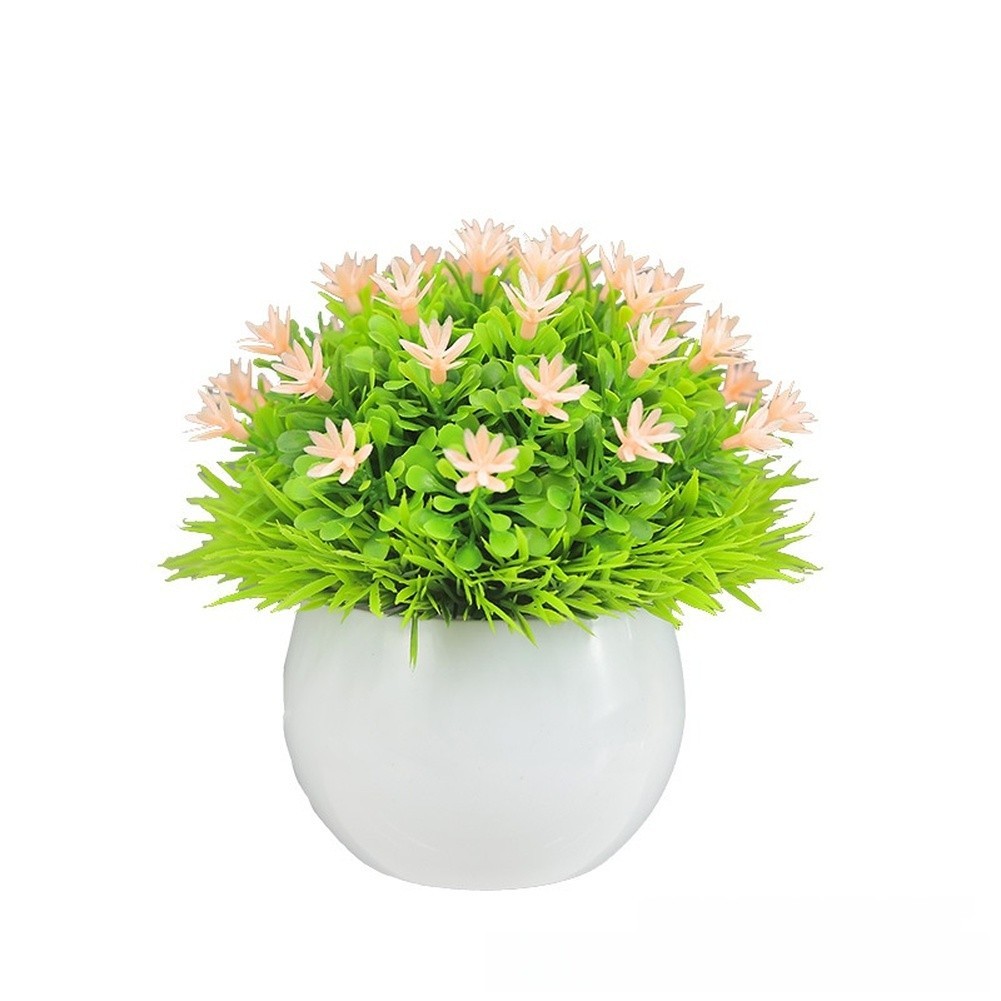 Artificial Gypsophila Flower Plastic Pot Decoration Nordic Style Home Office