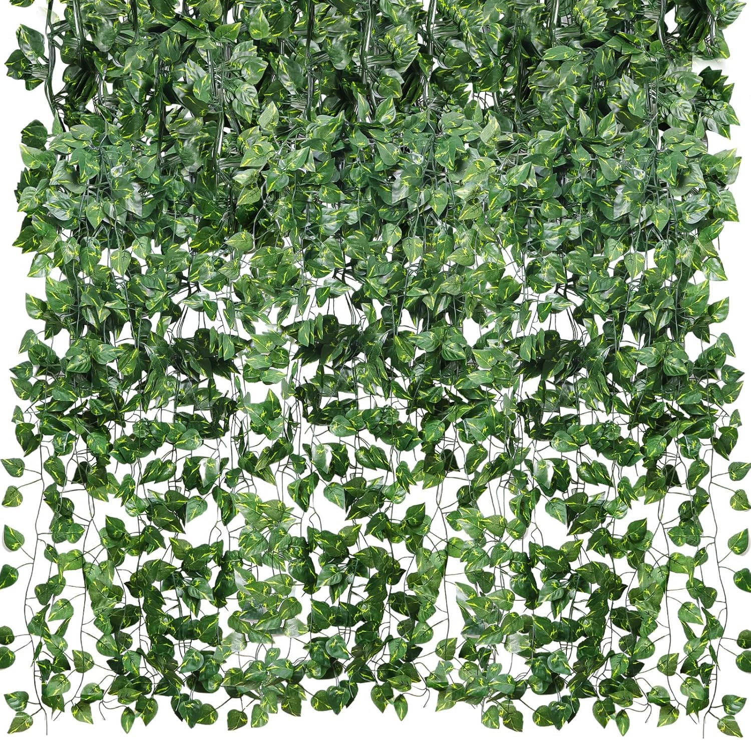 10 Pack Artificial Vines for Room Decor, Artificial Ivy Greenery Garland Fake Vi