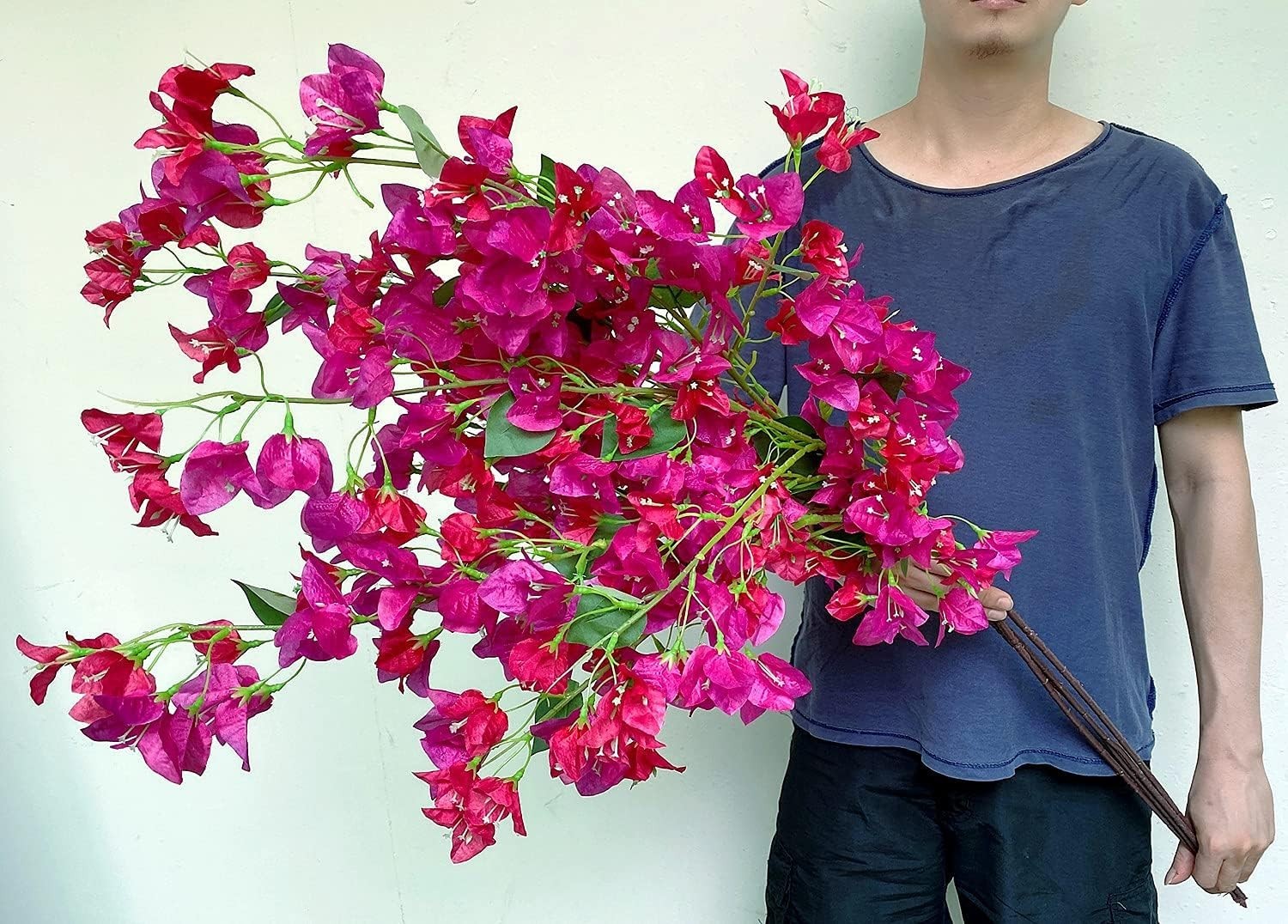 Artificial Silk Bougainvillea Branches – Fushia Mix