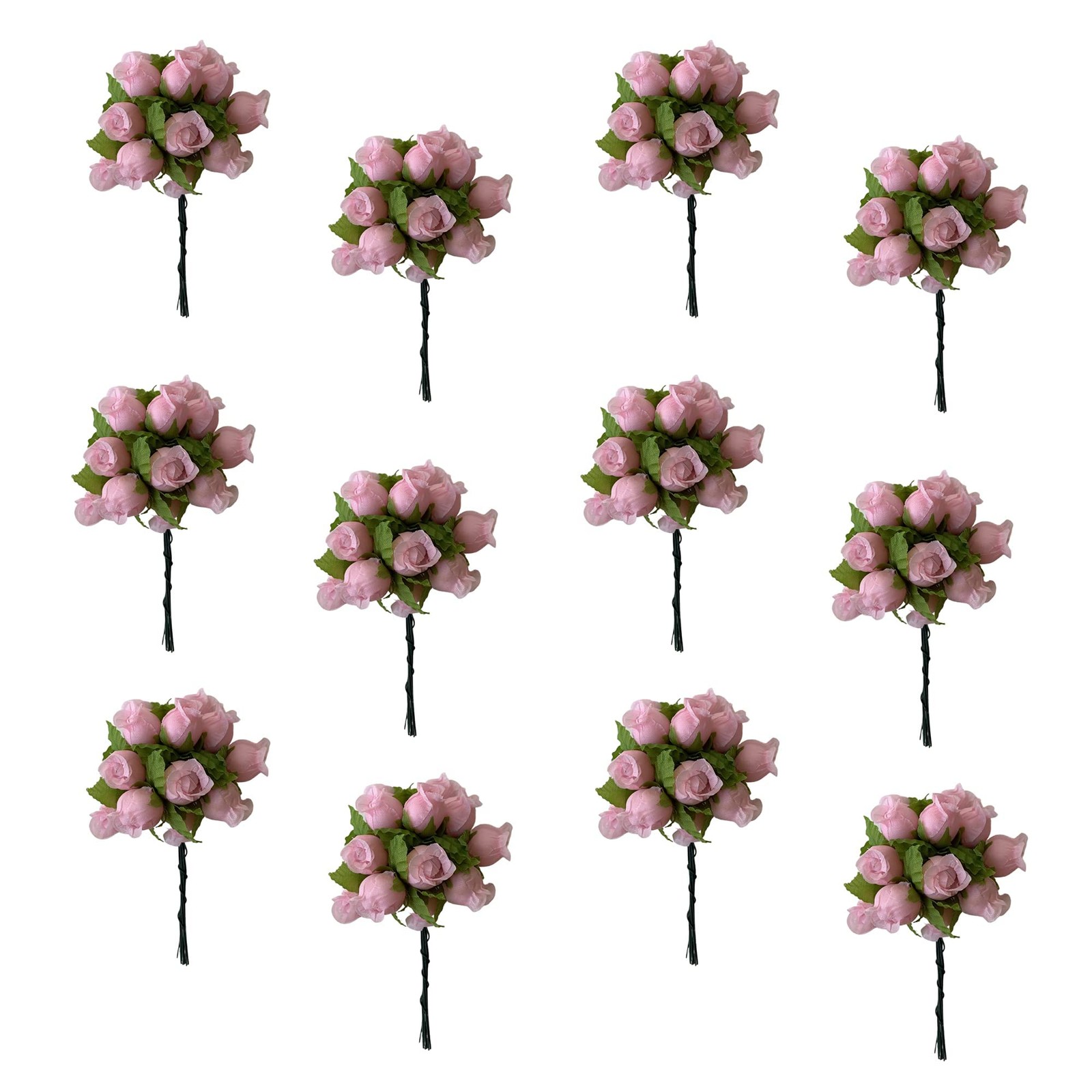 144 PCS Rose Petal Pink Artificial Silk Flower Roses Bouquets Wedding Decor