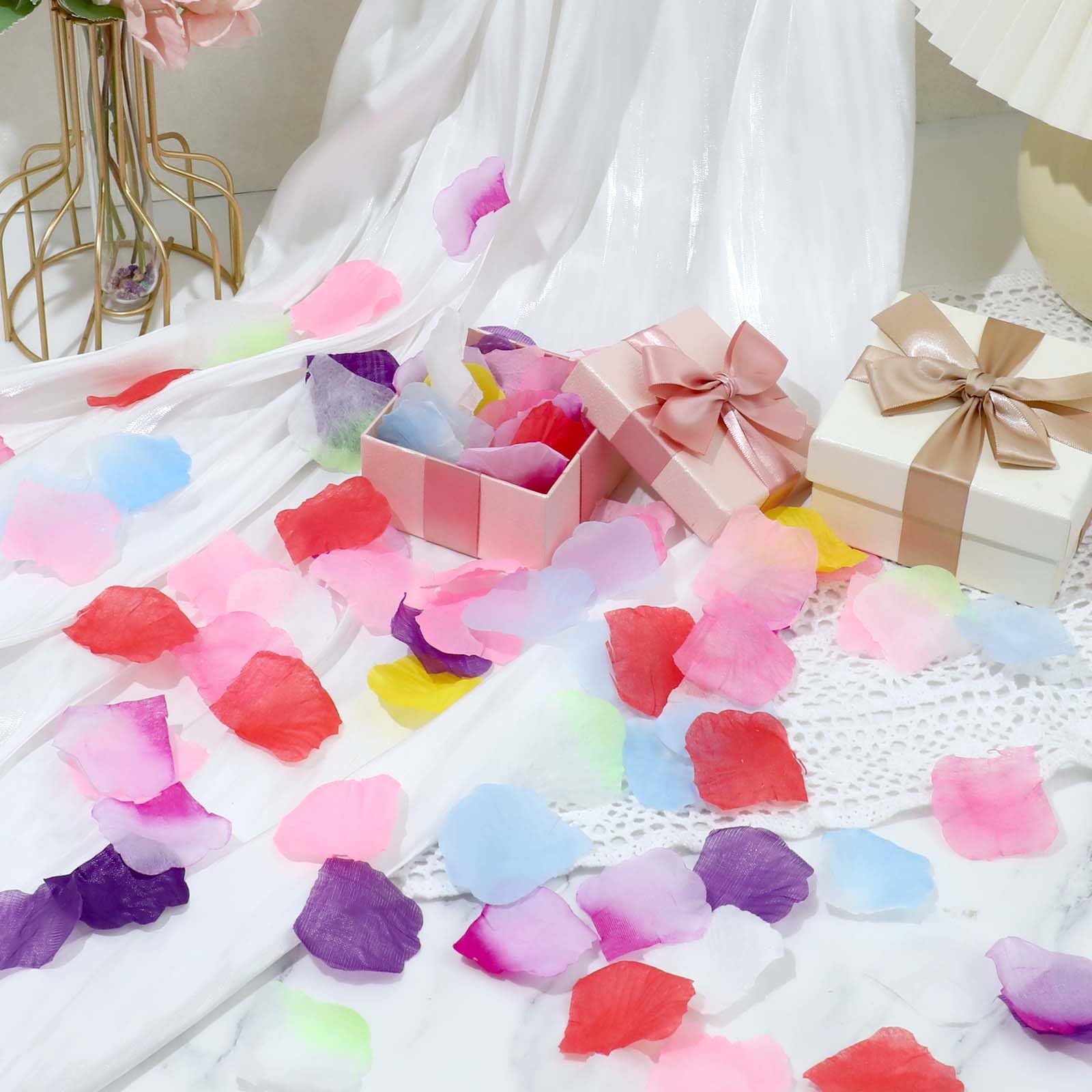 1000 pcs Artificial Rose Petals Fake Petal Flower Decoration for Wedding Part…