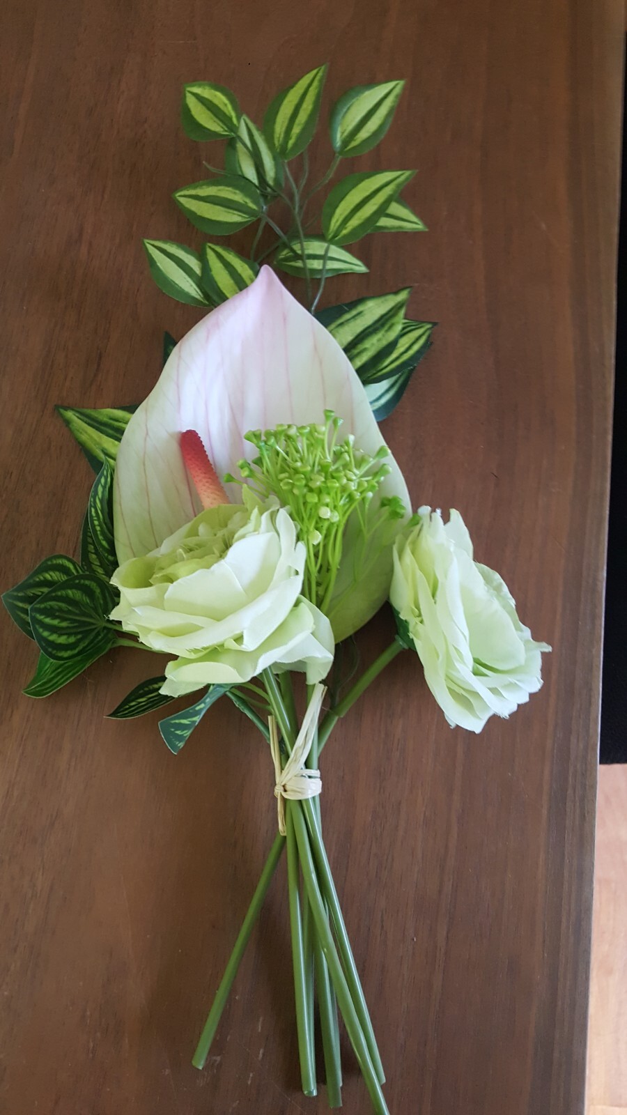 Faux Rose, Lilly, Bud and Greenery Stems 7 Boutique