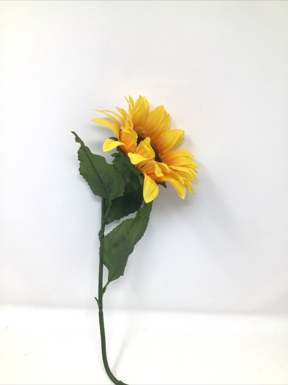 Sunflower Floral Pick Large 26” Pick 6” Bloom Artificial Silk Single Floral Pick