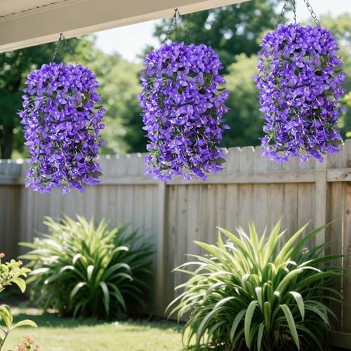 Faux Bougainvillea Artificial Flowers Plants for Outdoors Outside Decoration, 2