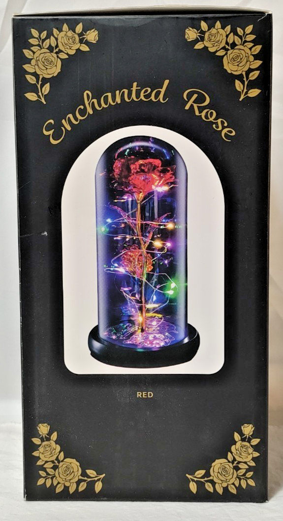 Galaxy Artificial Rose, Forever Enchanted Flowers with Colorful LED Light in