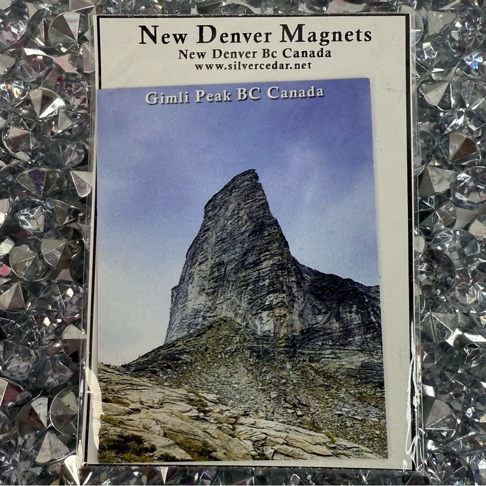 New Denver Magnet Gimli Peak BC Canada Scenic Magnet BC Canada magnet