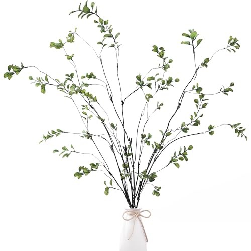 47.2’’ 4Pcs Artificial Ficus Branches Artificialery Stems Faux Ficus Green