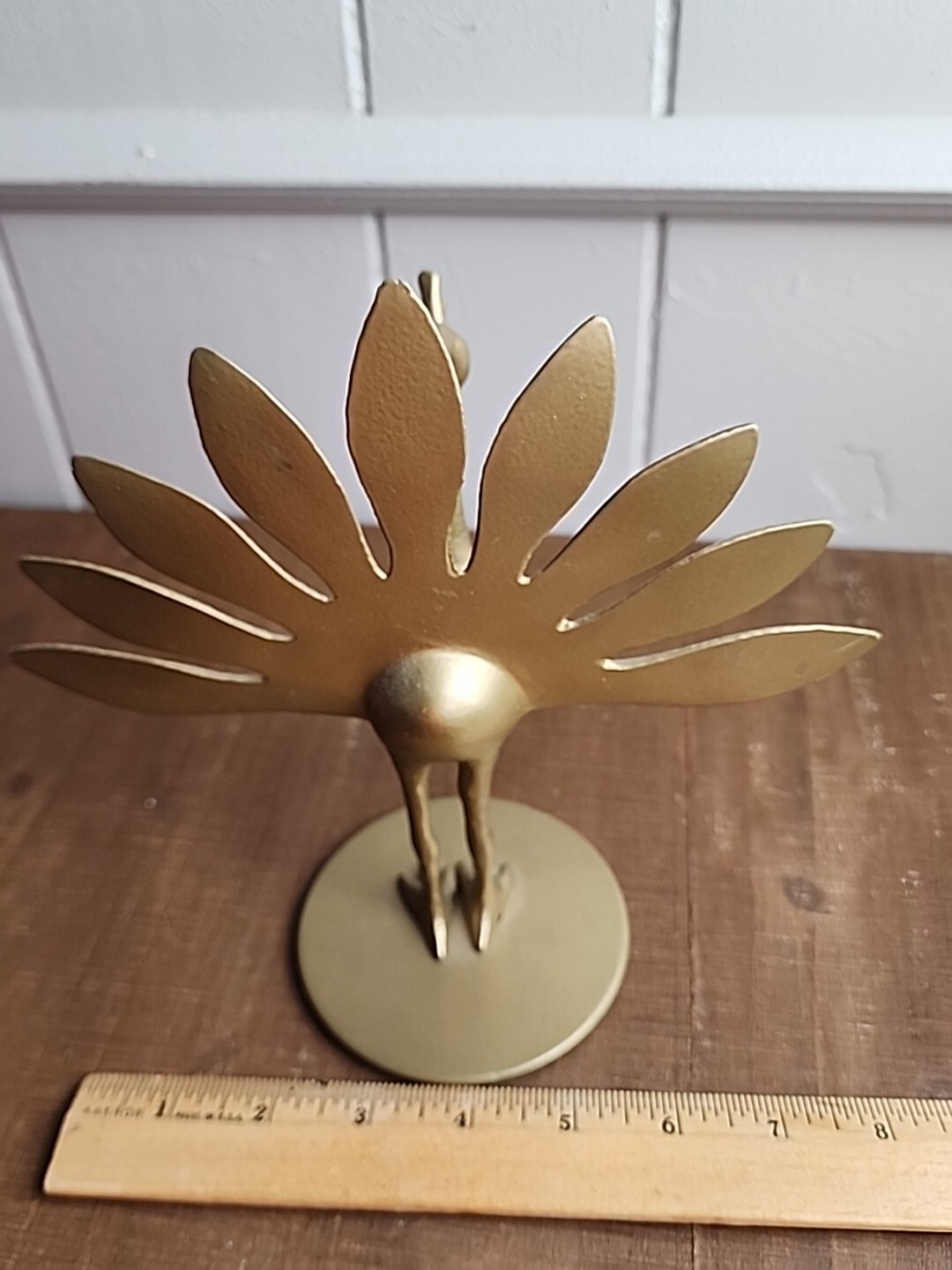 IKEA Markniva Decorative Brass Like Peacocks Figurine Gold