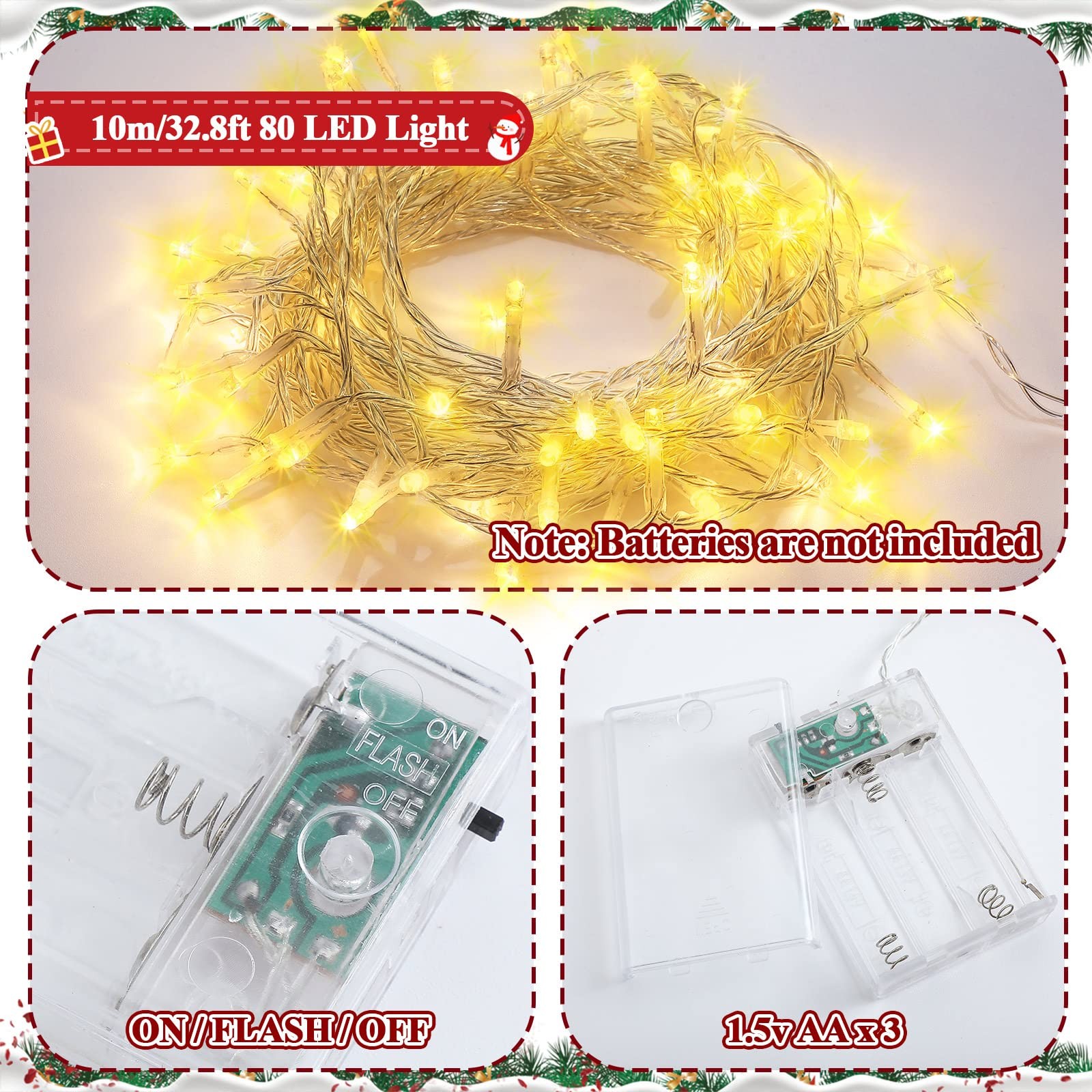 Jetec 60 Pieces Artificial Sunflower Heads with 80 LEDs String Light and Bow,…
