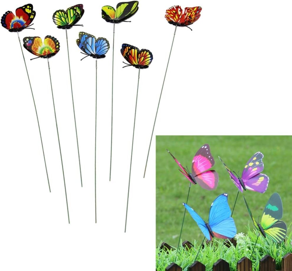 12PCS Butterfly Stakes 11.4 inch Waterproof Butterfly Garden Decorations