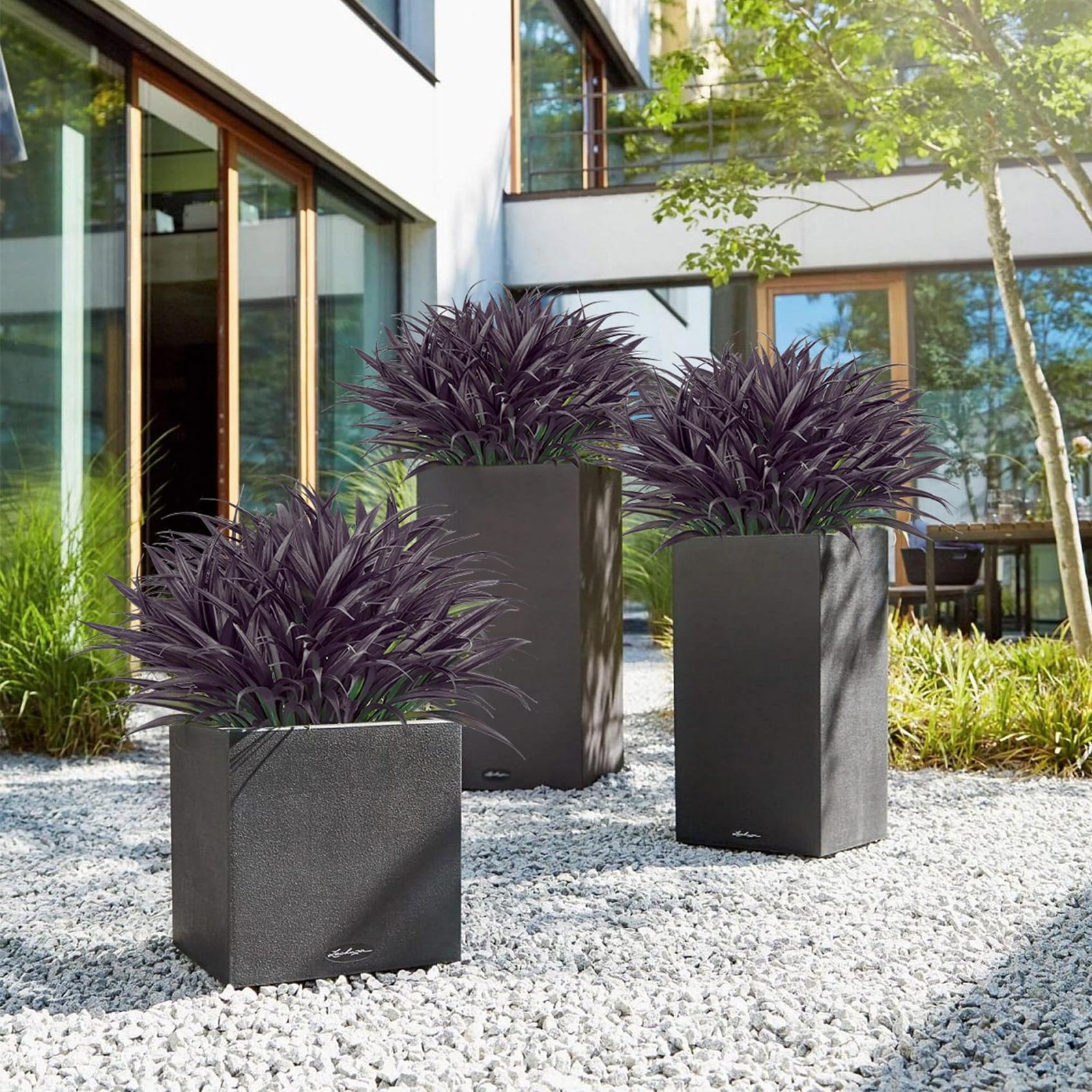 20 Pcs Fake Outdoor Plants Artificial Grass Greenery Stems Faux Plastic Plants U