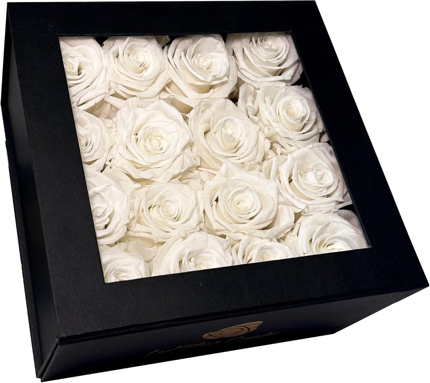 Premium Real Preserved Roses 16 PCS 100% Real White Roses Lasting Up to 3 Years