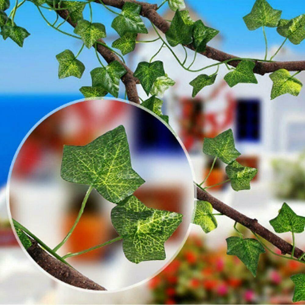 Artificial hanging plants Banisters Decor Doors Fake Floral Leaf Mirror