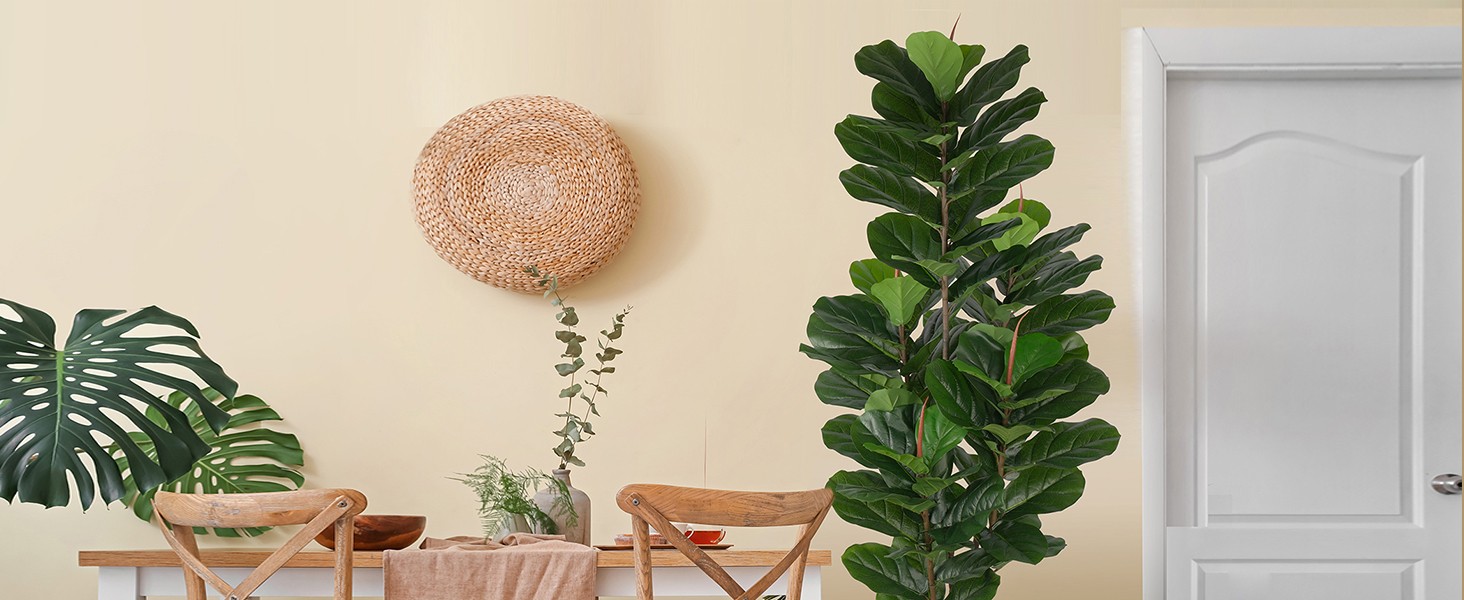 Artificial Fiddle Leaf Fig Tree 5FT Faux Fiddle Leaves Fig Tree Artificial
