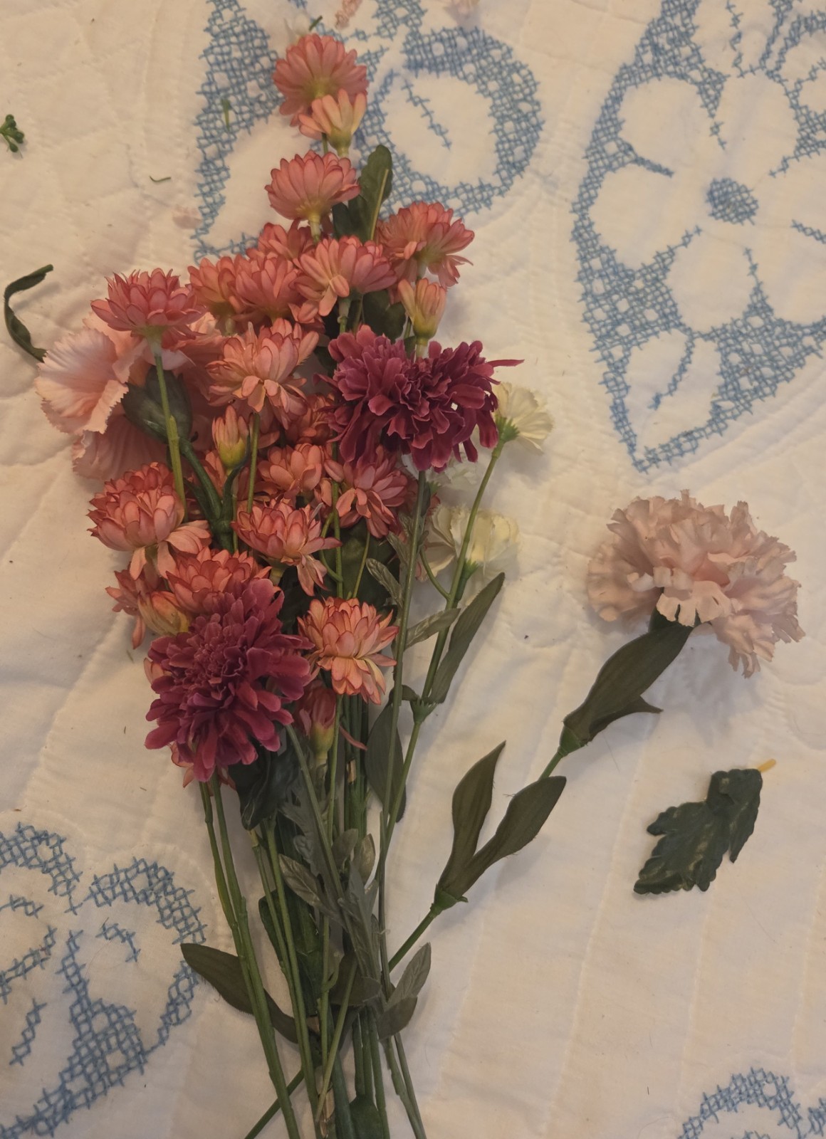 Please See All Pictures. Large Collection Fake Flowers.