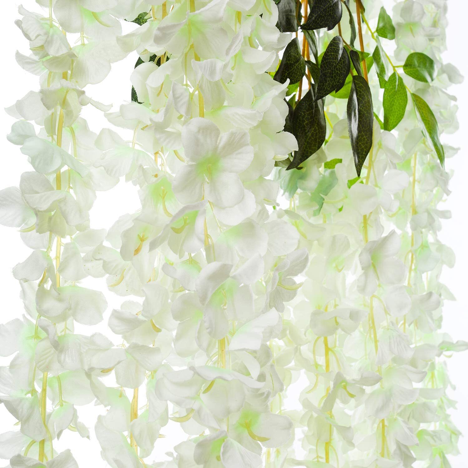 3.6Ft Artificial Wisteria Vine Ratta Hanging Garland Silk Flowers Wedding Decor