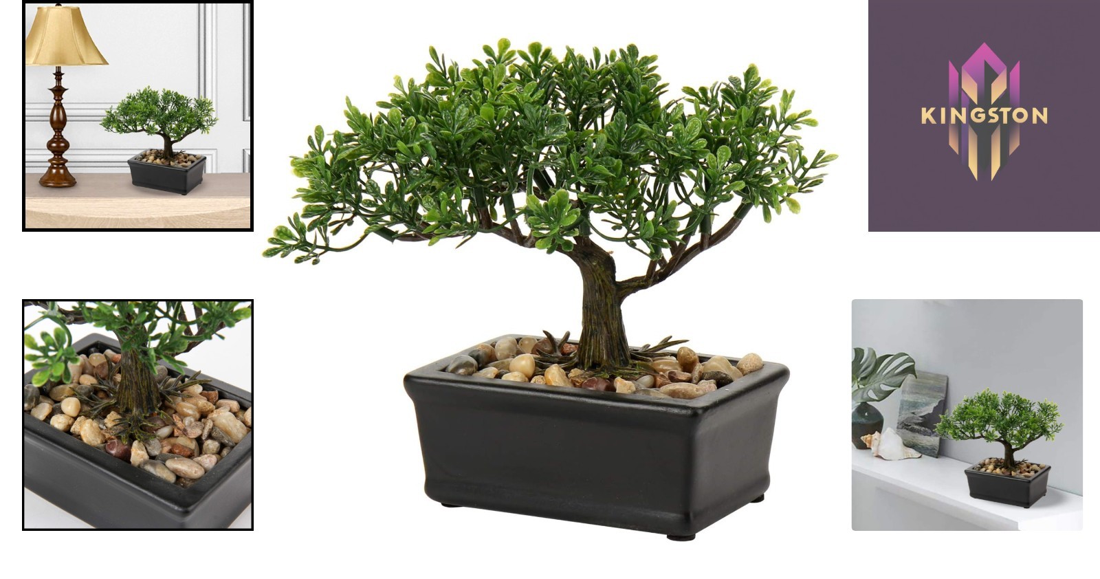 Elegant Juniper Bonsai – Faux Plant Decor with Ceramic Pot for Every Space