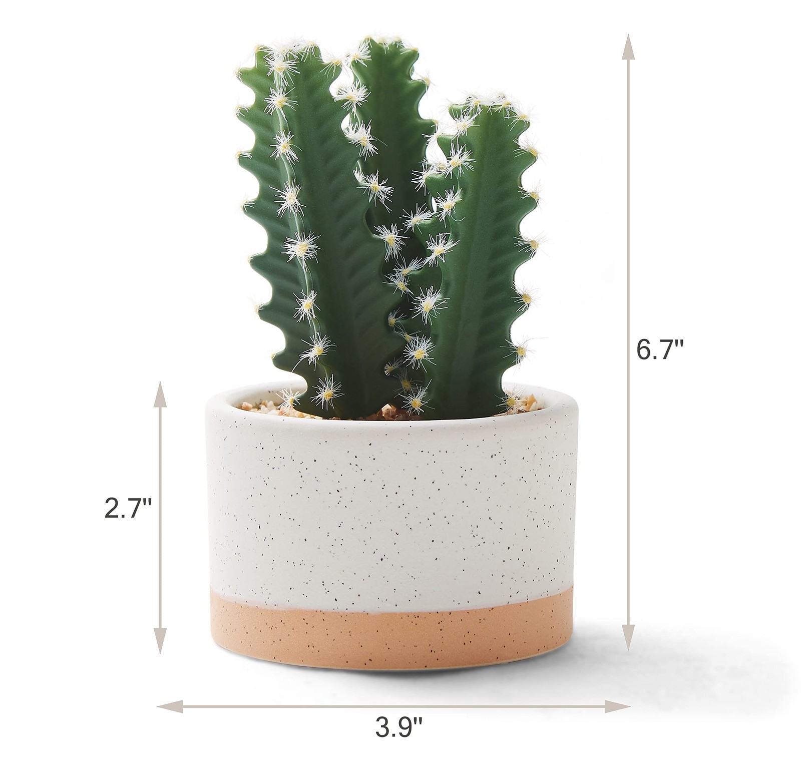Artificial Succulent Plants in Ceramic Pots, Faux Assorted Succulents Fake Ca…