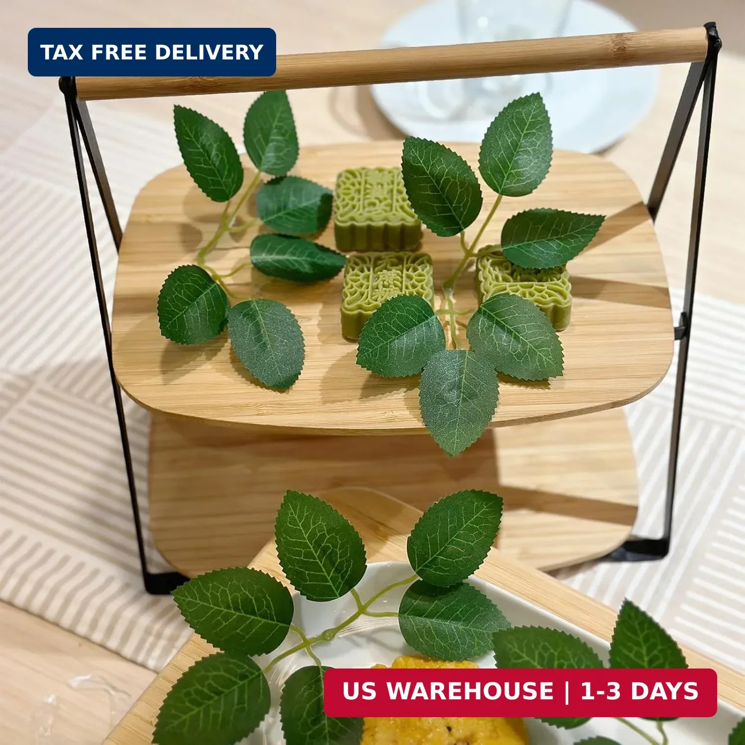 100 Pcs Artificial Green Rose Leaves Decoration,Bridal Wreath Decor,Wedding Part