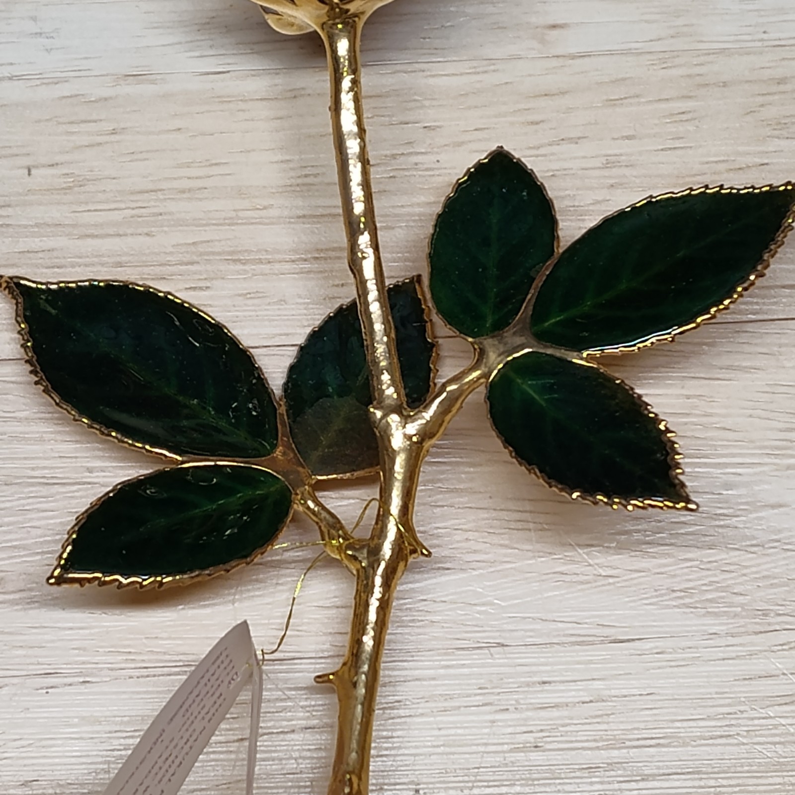 La Belle Collection rose 24k gold plated long lasting flower FLAW see photos