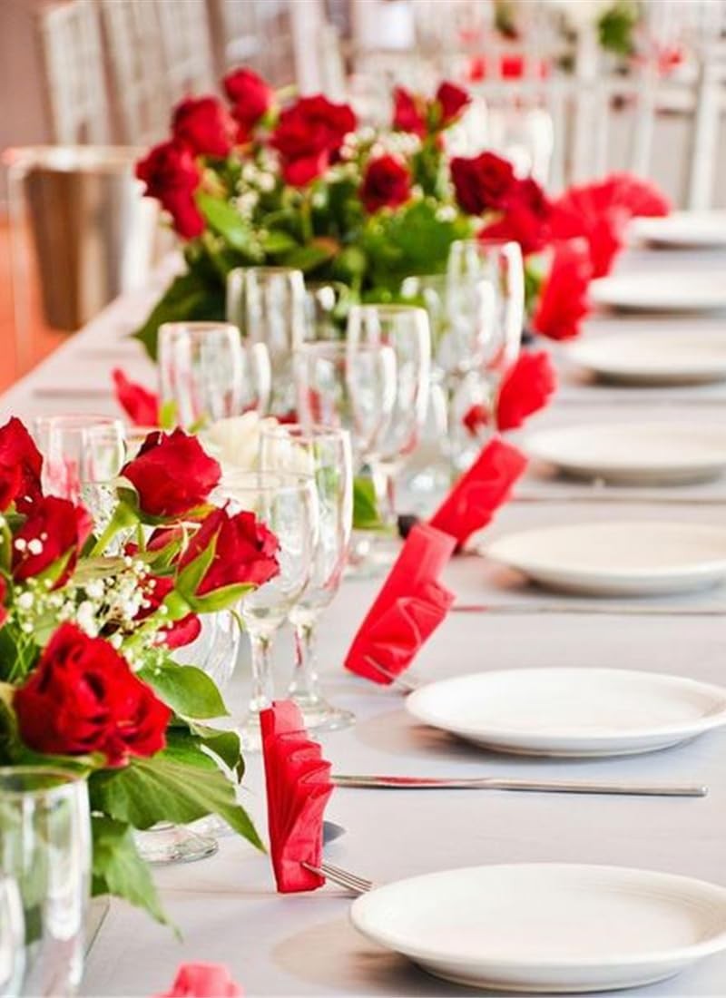 25 Pcs 3 inch Artificial Rose Flower Heads,Silk Rose Head Flowers,Wedding Par…