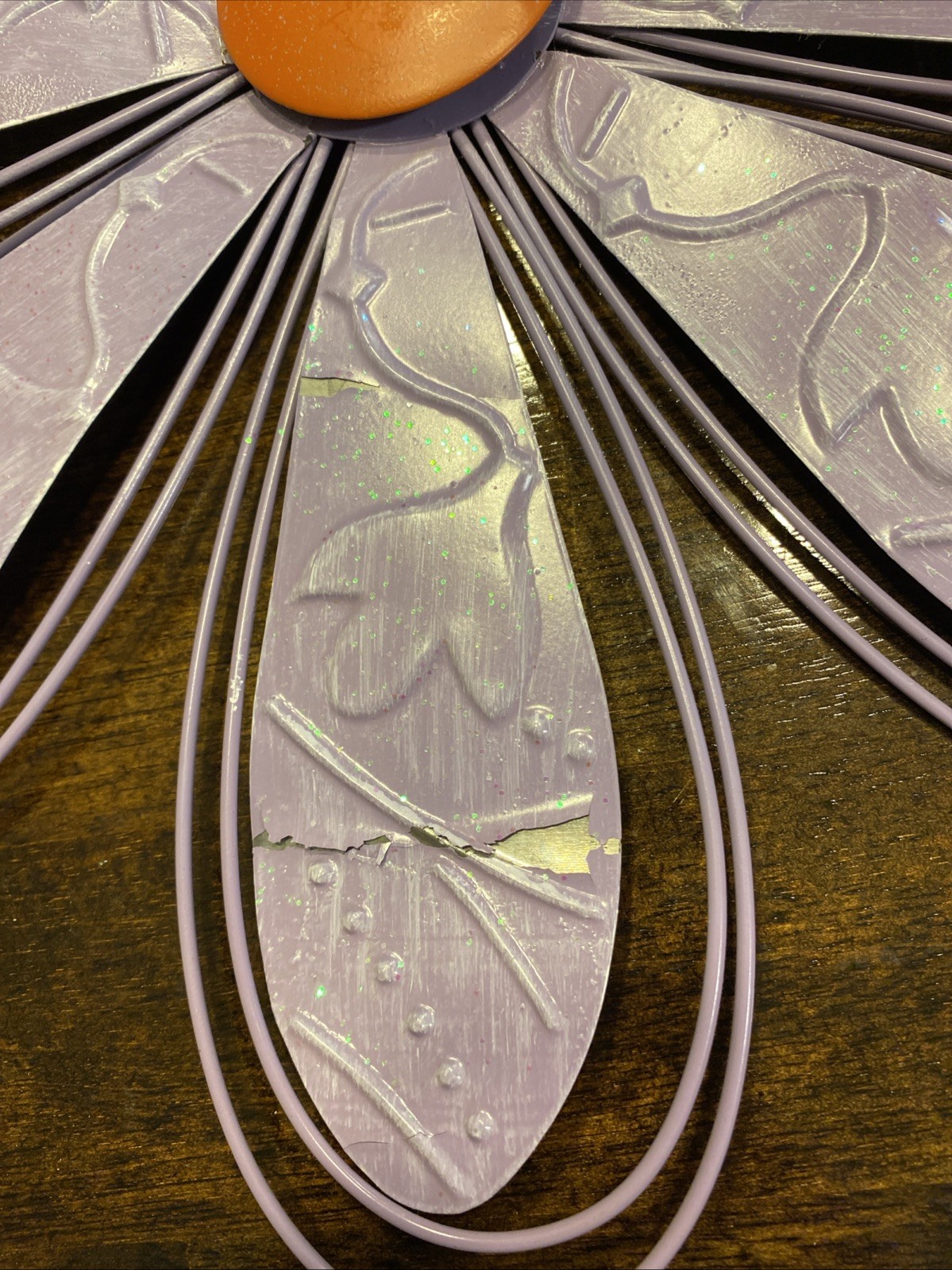 Purple Hanging Daisy Flower Decorative Piece