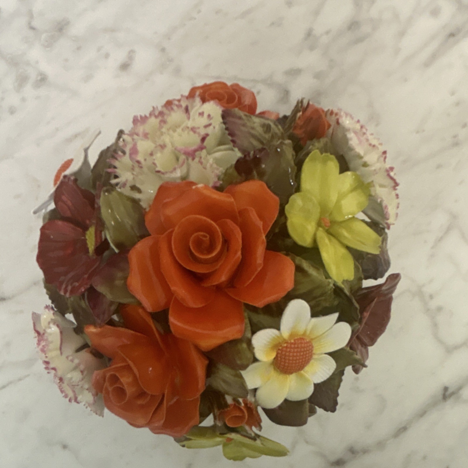 Royal Adderley Bone China Floral Centerpiece Rose Daisy Carnation Multicolor