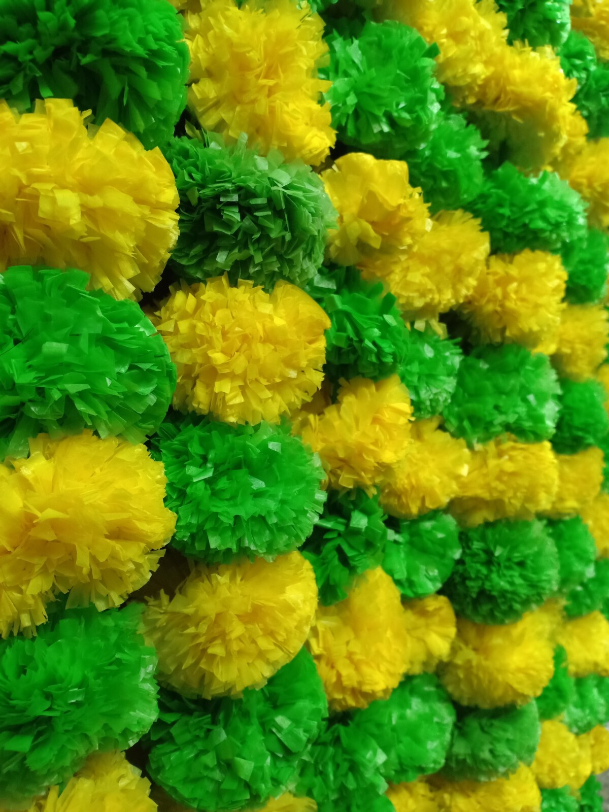100Pcs Set Artificial Marigold Flower Garlands Diwali Indian Wedding Decoration