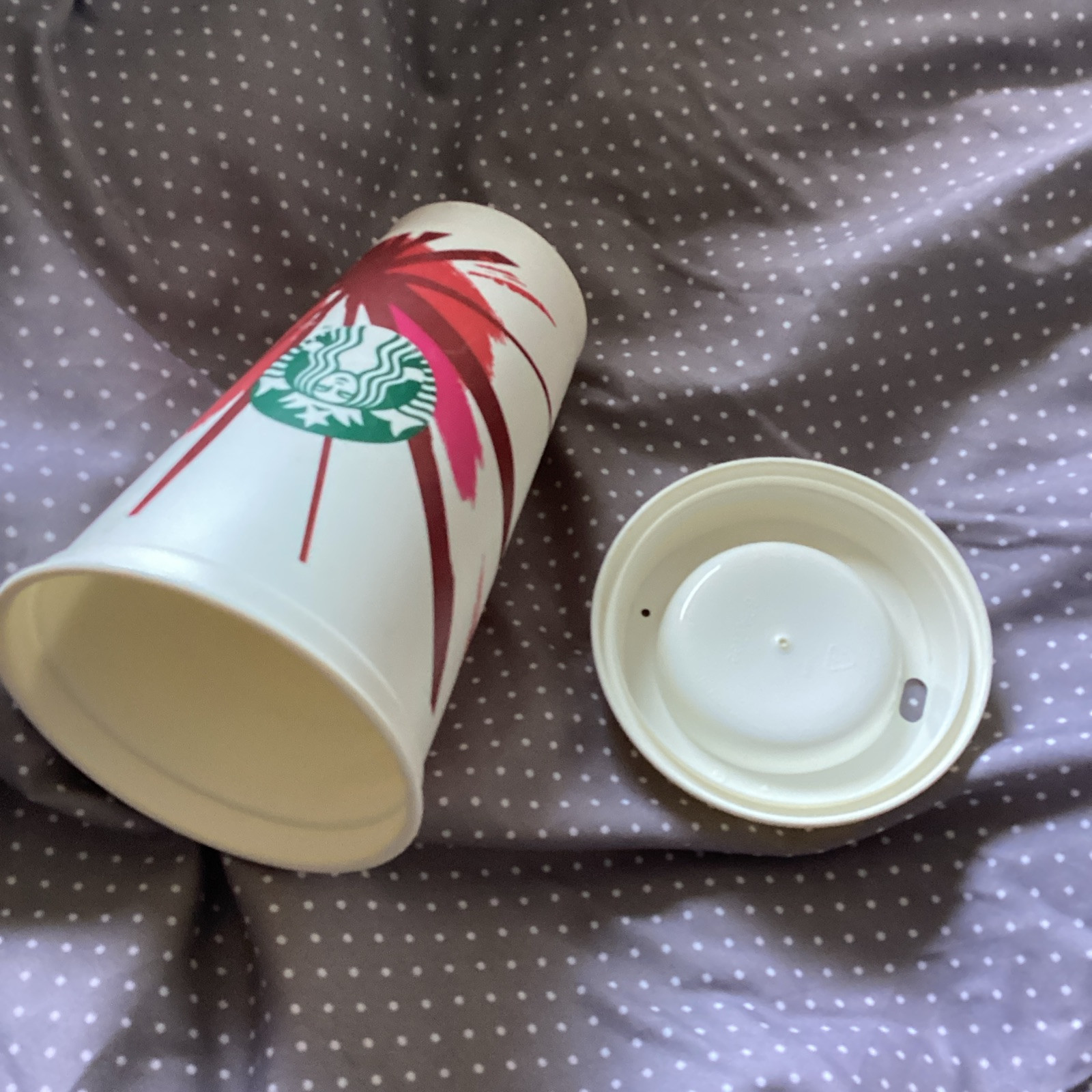 Starbucks Reusable Plastic Grande Coffee Cup Travel Tumbler Recyclable All w Lid