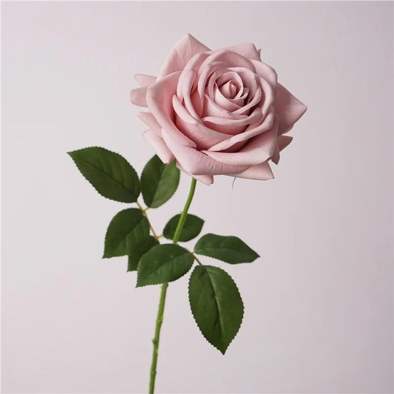 5Pc Moisturizing Real Touch Rose Flowers Artificial Mariage Decor Rose Bouquet W