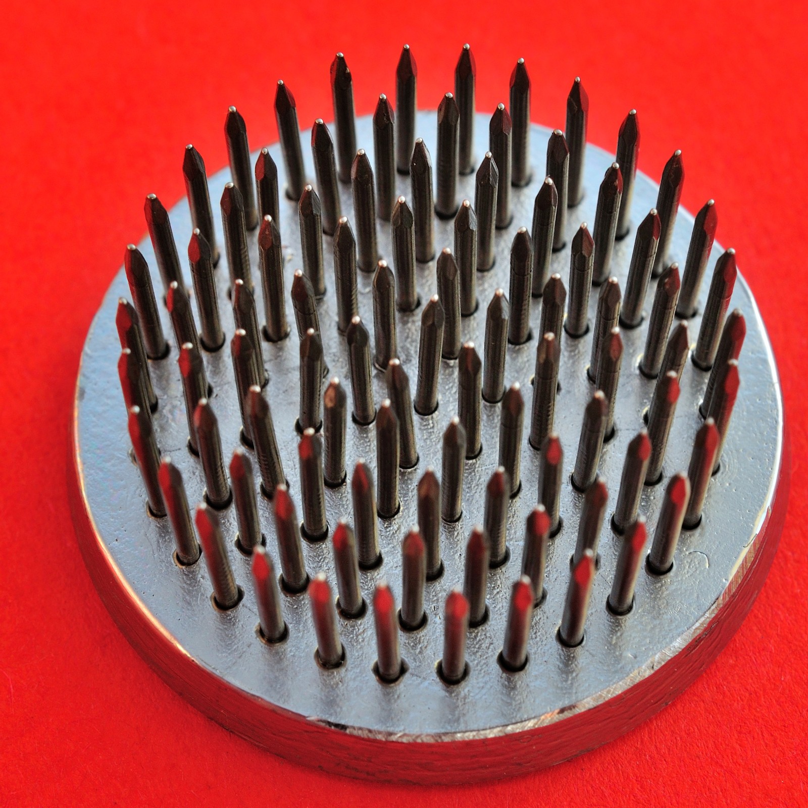 Kenzan ikebana frog stainless Steckigel round rond 40mm 91 needles 72gr