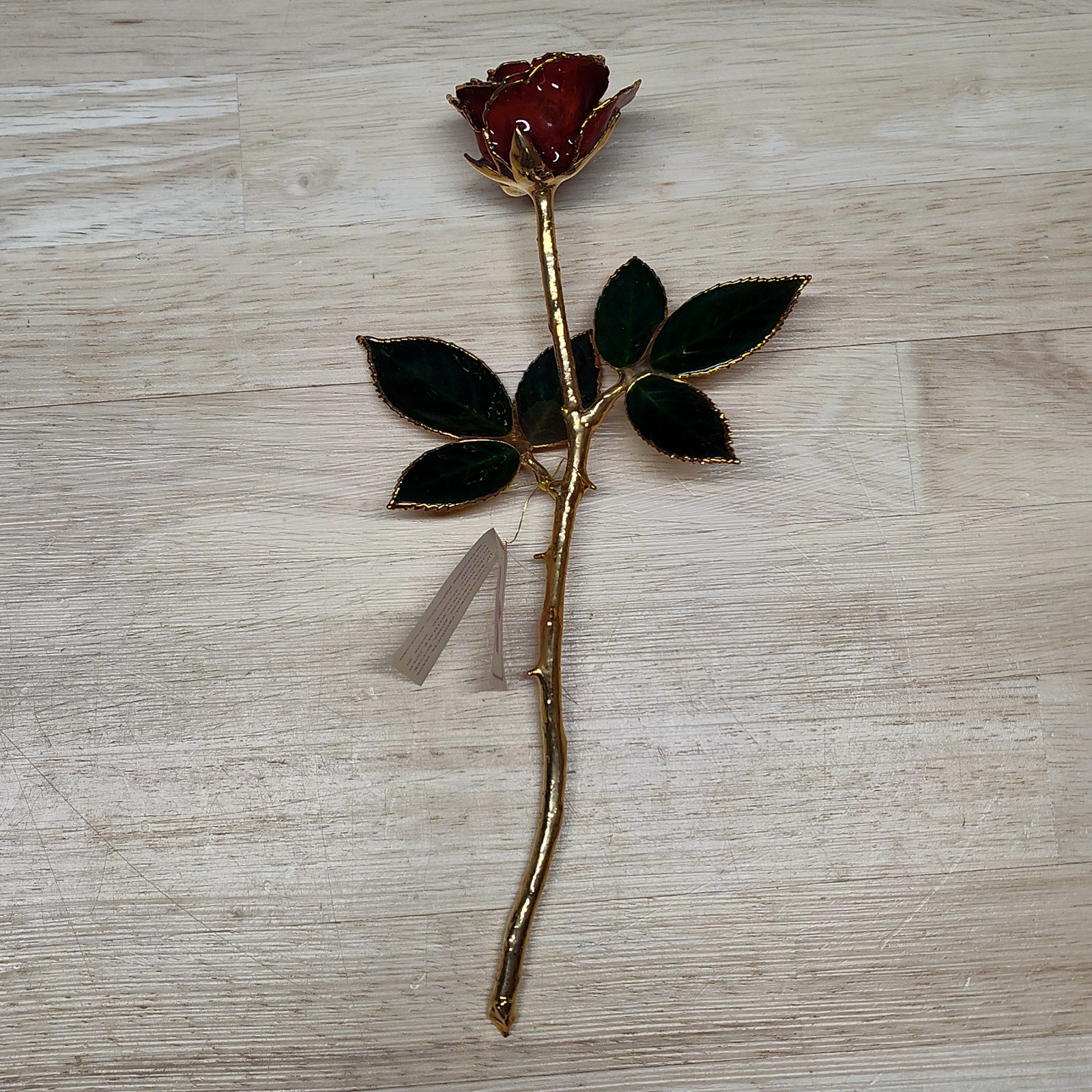 La Belle Collection rose 24k gold plated long lasting flower FLAW see photos
