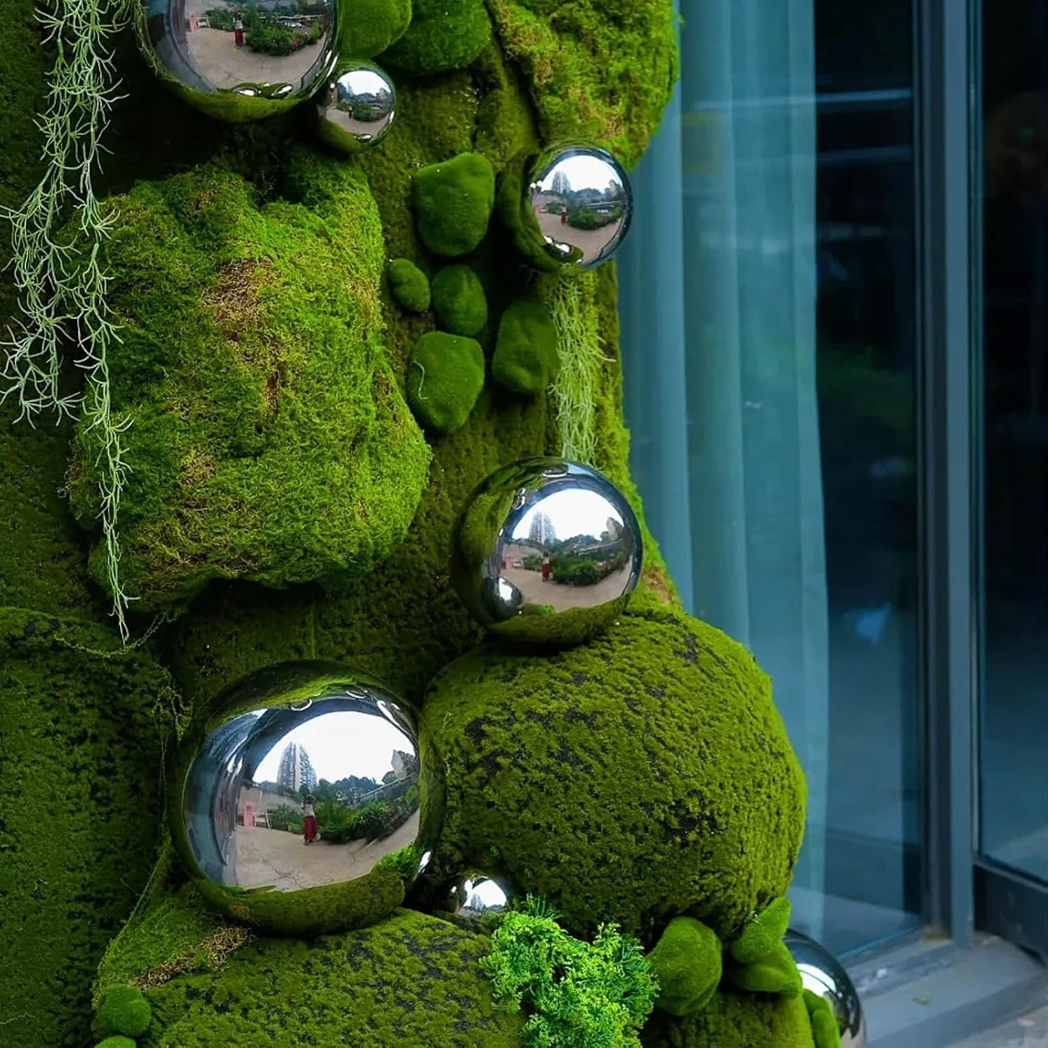 Realistic 65.8 Sq Ft Artificial Moss Mat for Indoor & Outdoor Decor