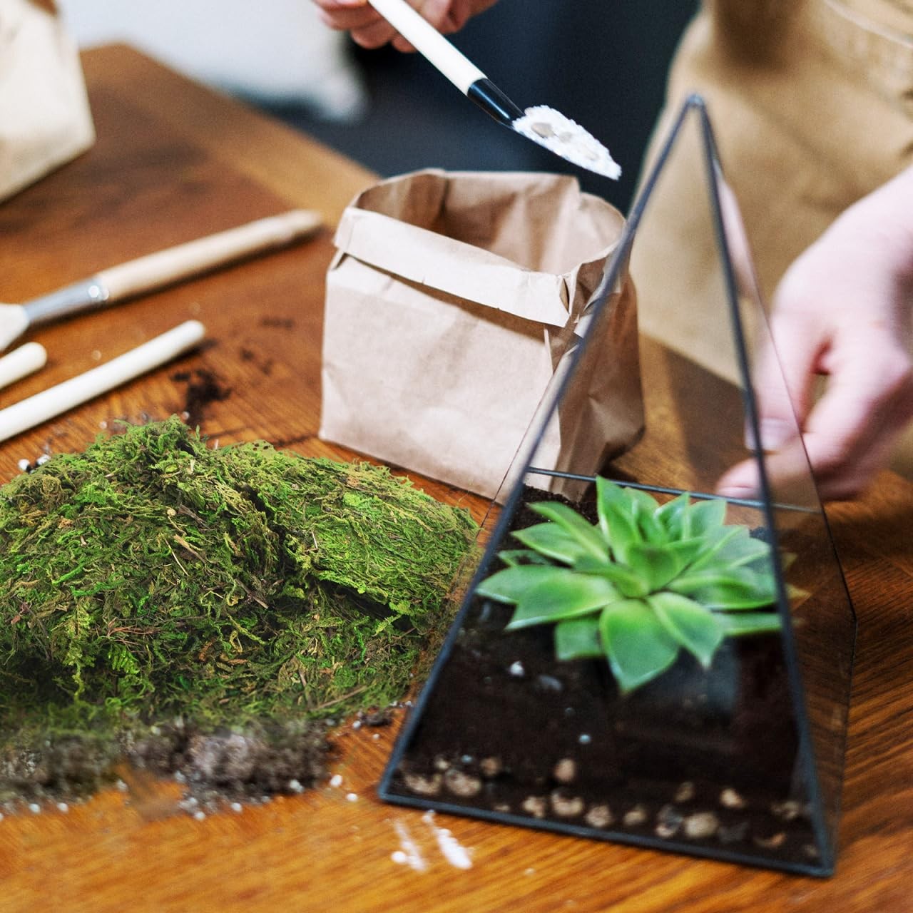 Artificial Fake Moss Green Decorative Faux Moss for Plants Indoor Crafts Home…