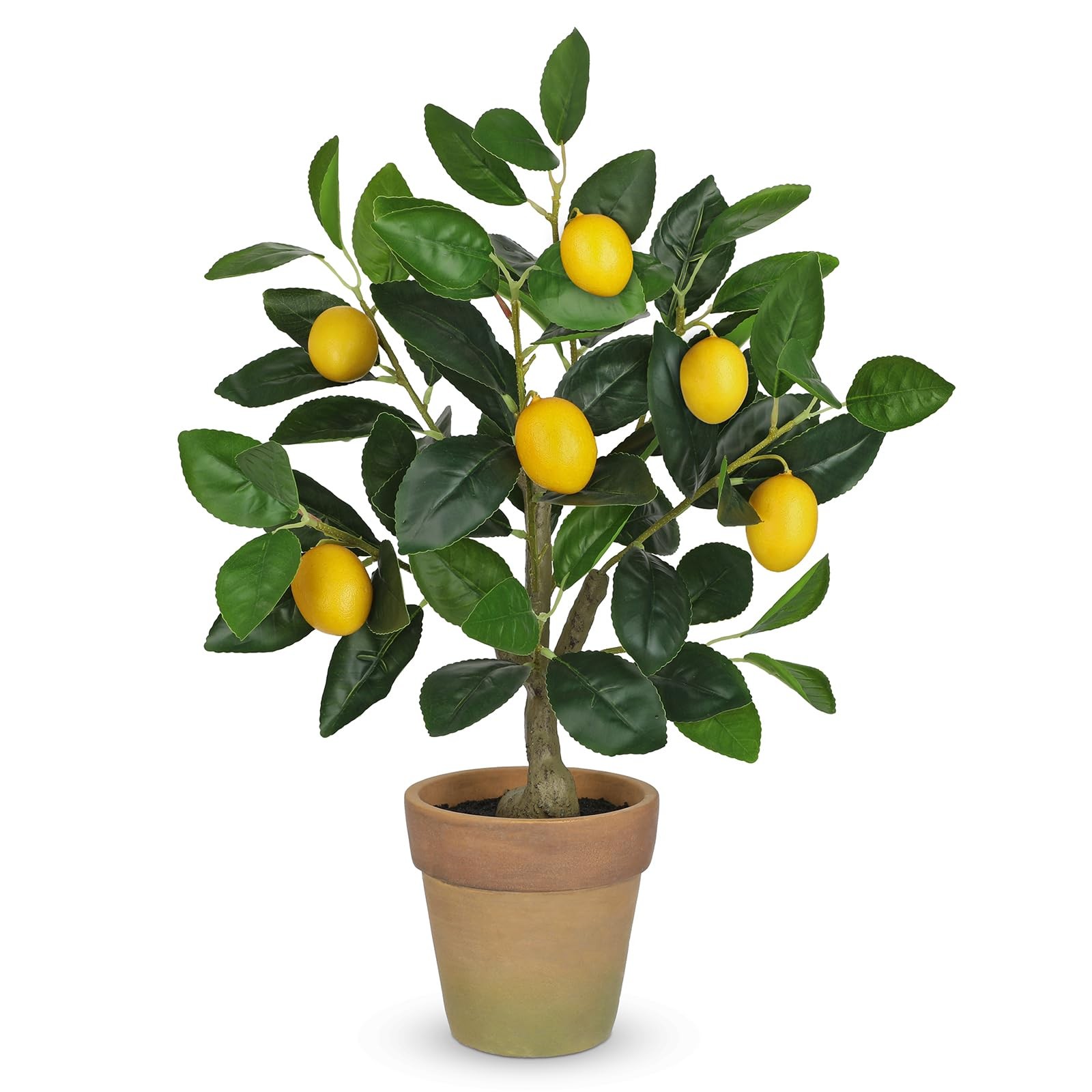 Artificial Potted Plants 19.7 inches Small Fake Lemon Tree Artificial Lemons …