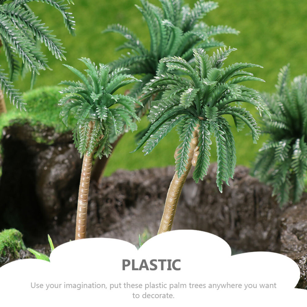 1/64 Diorama Palm Trees Artificial Coconut Plants Indoor Supplies