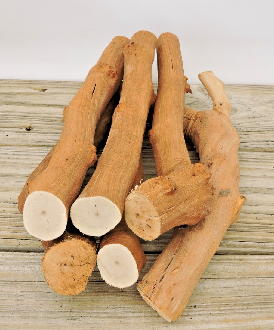 6 Grapevine Wood Stick Section 1 3/16~1 1/2″D 8~11″L Driftwood Decor Crafts