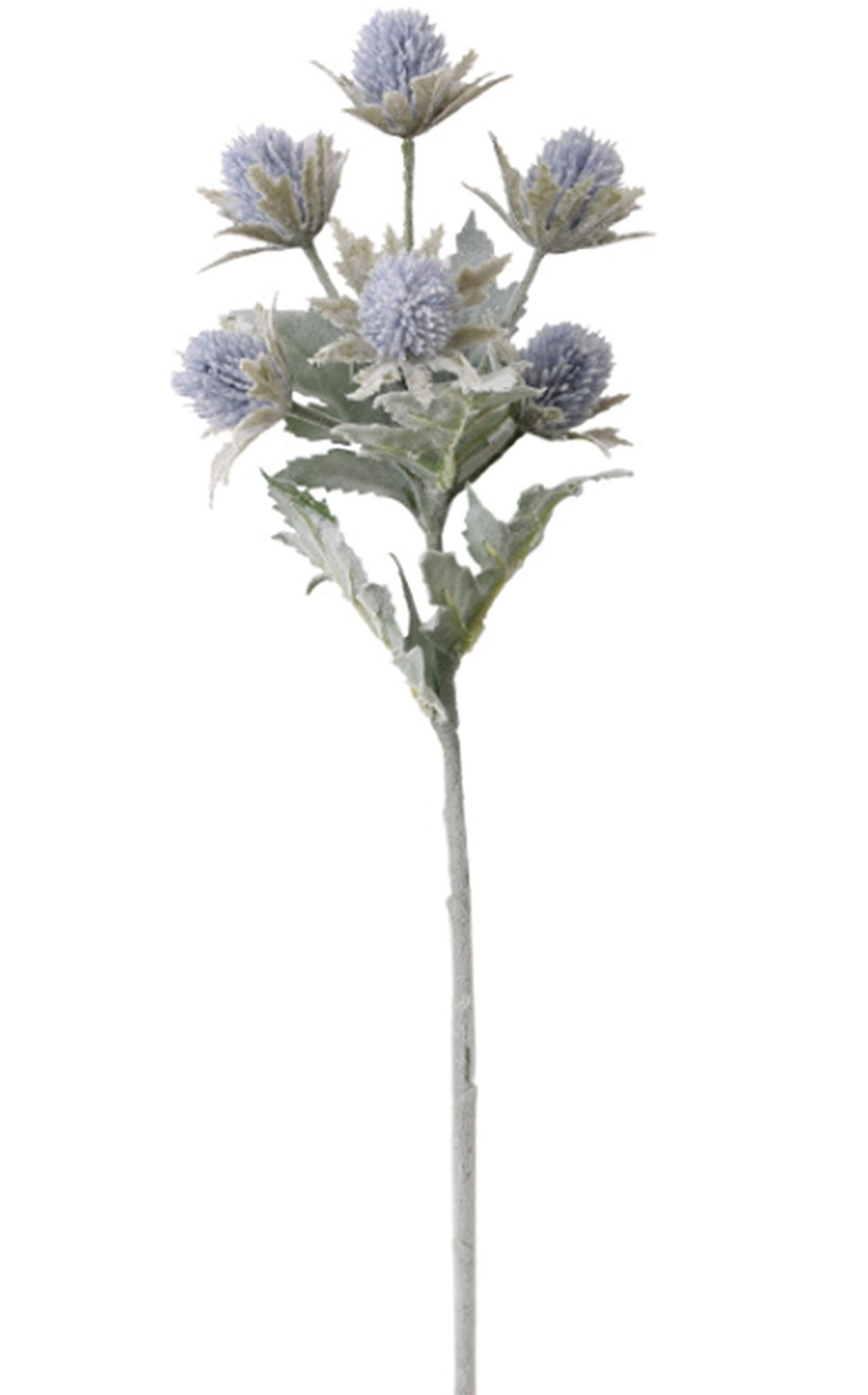 3 Pack Artificial Thistle Flowers Eryngiums Faux Plants Floral Tree Picks Chr…