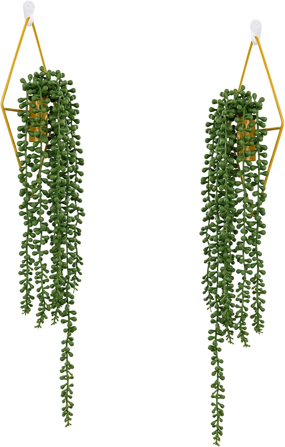 Small Fake Hanging Purple Eyebrow Leaf Plant Artificial Potted Plants Indoor 39-