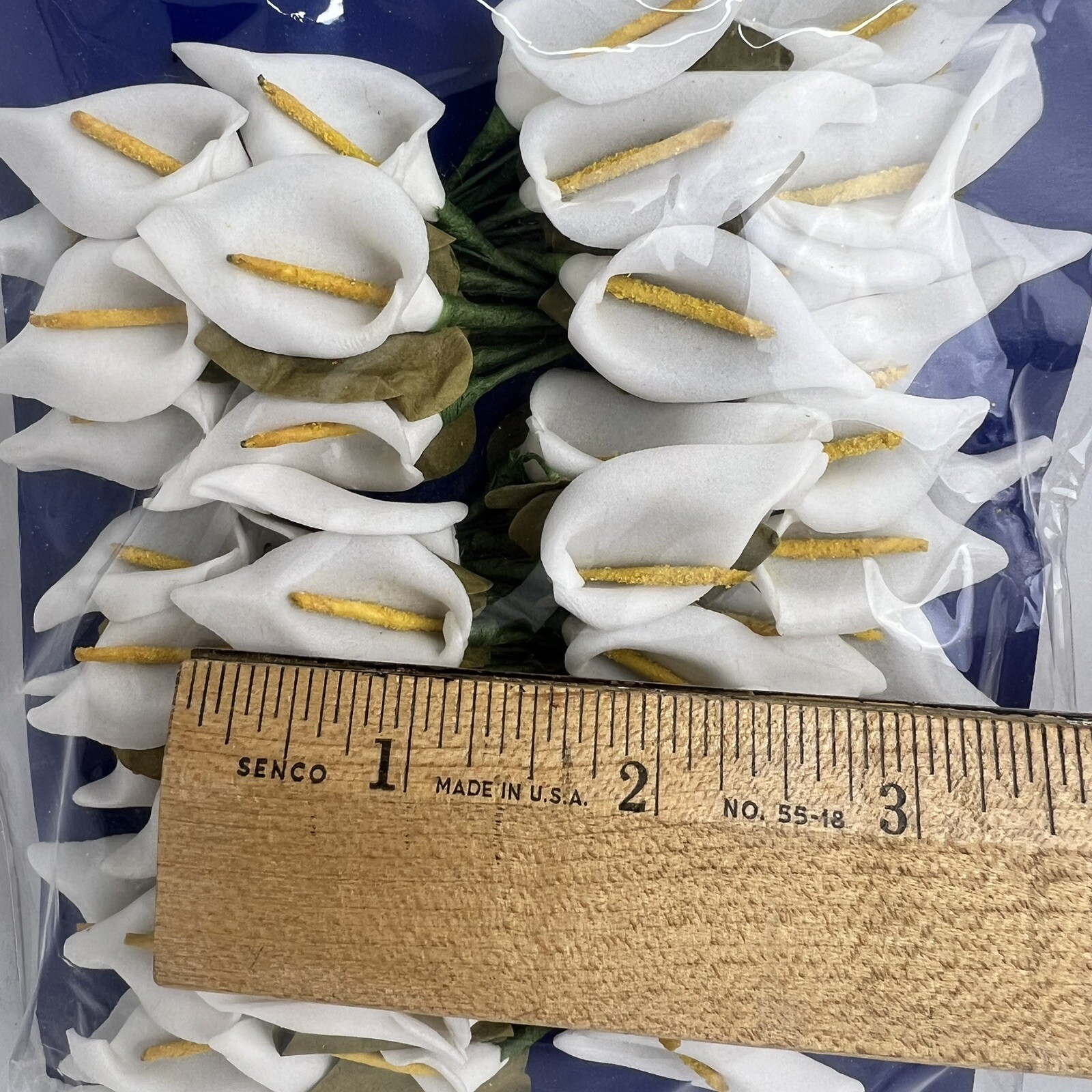 36 Pcs Calla Lily Artificial Flower Wedding Decoration DIY Wreath Gift Tie NOS