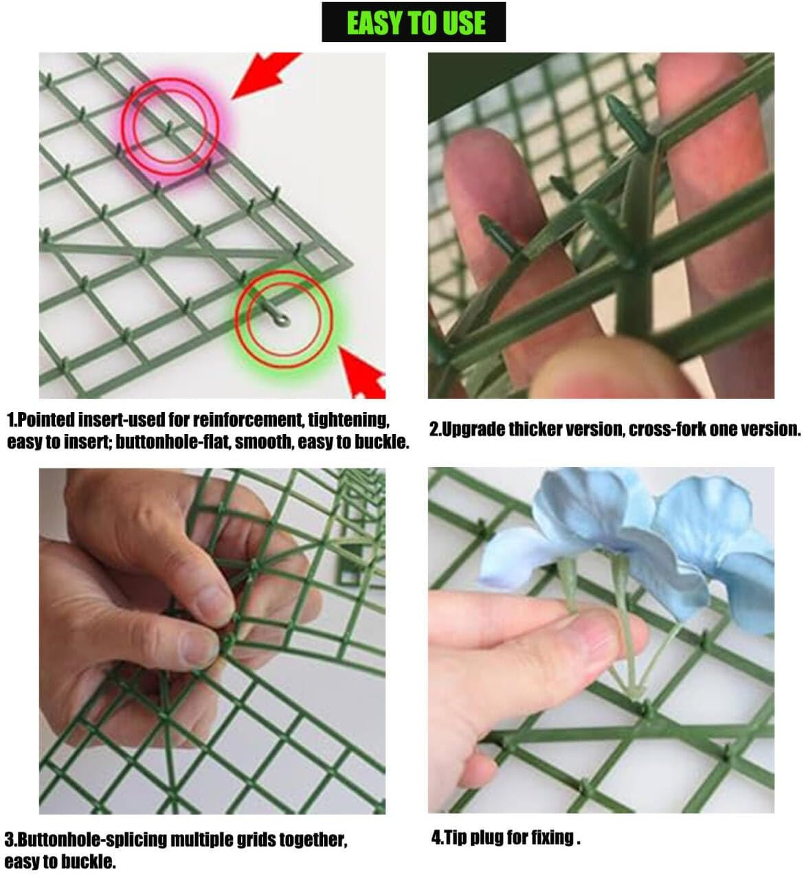 Artificial Flower Grid Panels,DIY Flowers Wall Frames,Flowers Wall Arches Backdr
