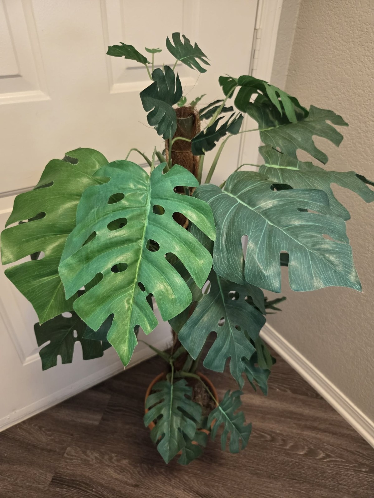 39″ 3.3ft Faux Artificial Monstera Tree Fake Plant in Pot Indoor – Realistic!