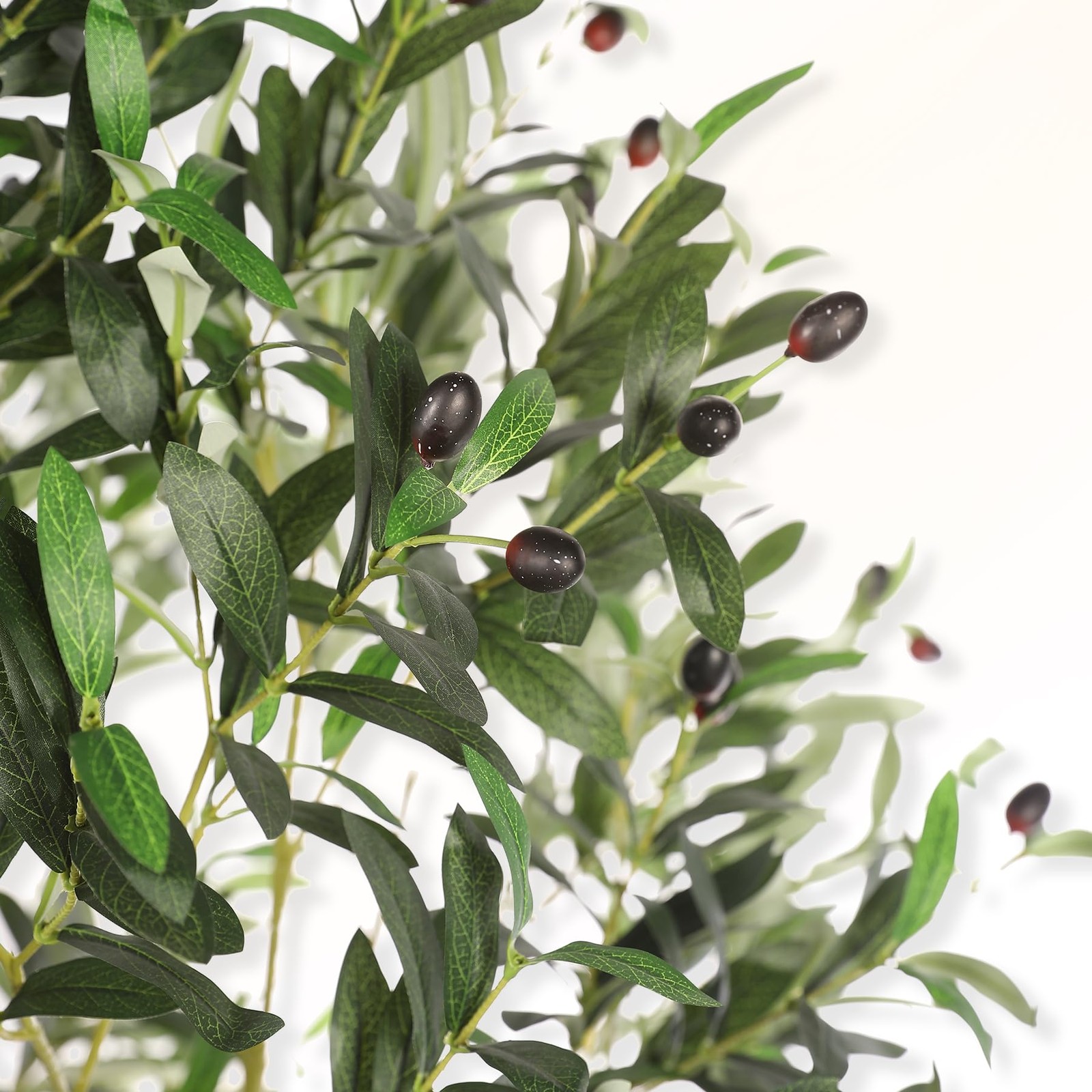 Faux Olive Tree 6ft – Olive Trees Artificial Indoor with Large Olive Branches…