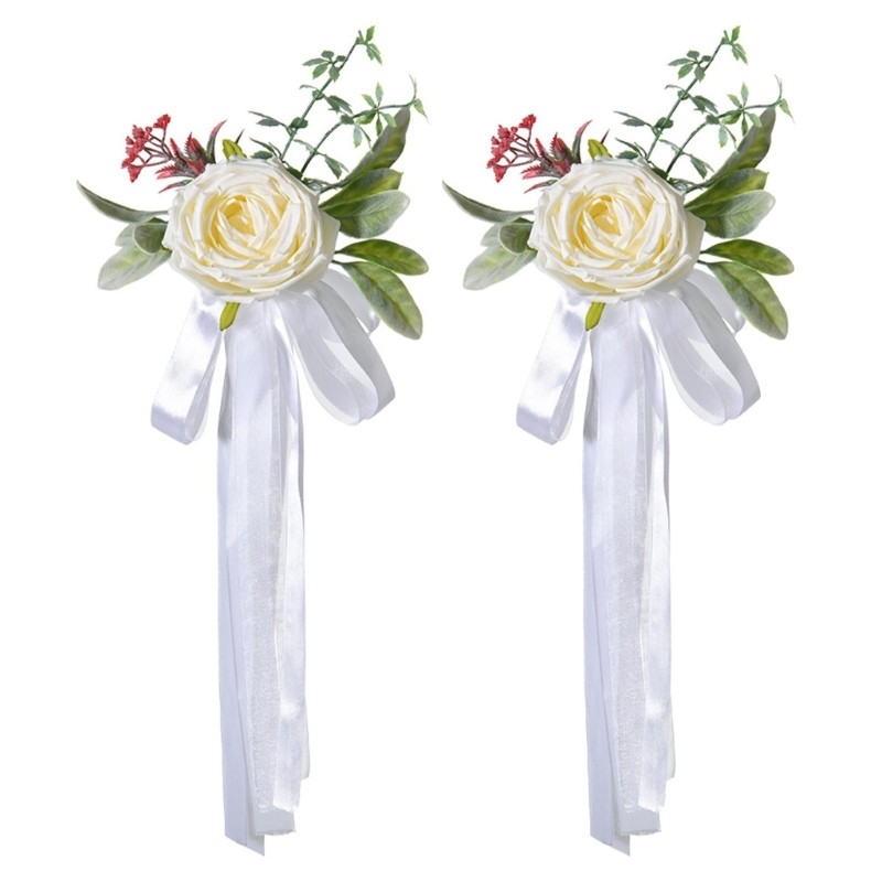 Luxurious Banquet Chair Back Decoration For Wedding Ceremony Holiday Decors 2pcs